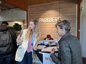 Entree bij de startbijeenkomst van Wijken Gezonder